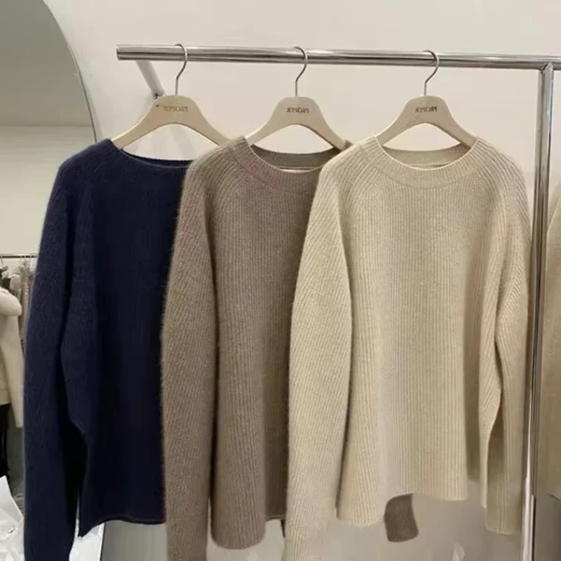 New Autumn/Winter Fashion Version Lazy Style Split Round Neck Loose and Versatile Western Style Slim Women's Sweater
New Autumn/Winter Fashion Version Lazy Style Split Round Neck Loose and Versatile Western Style Slim Women's Sweater