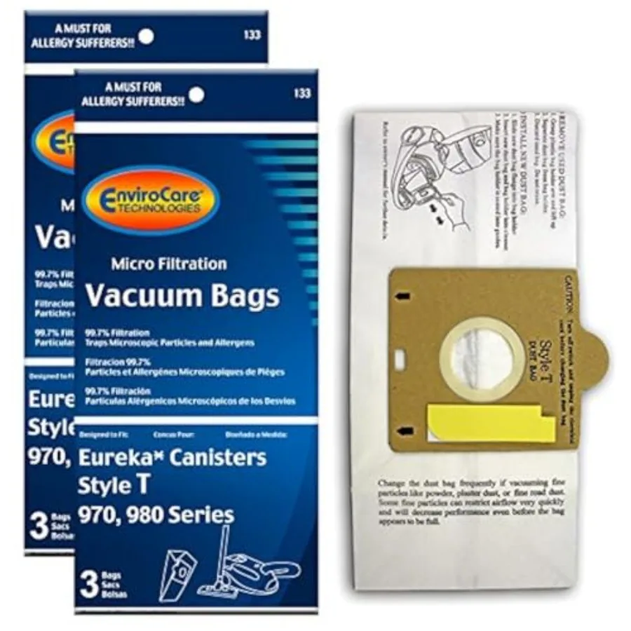 Replacement Micro Filtration Vacuum Bags for Eureka Style T Canisters 6 Bags
Replacement Micro Filtration Vacuum Bags for Eureka Style T Canisters 6 Bags