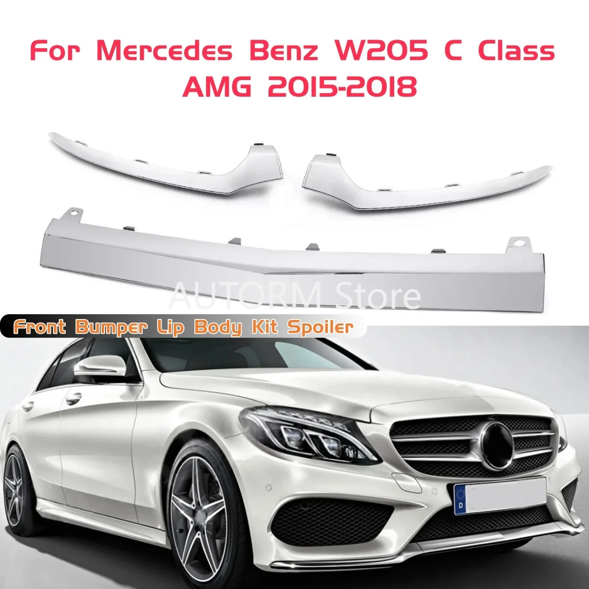 For Mercedes Benz W205 C Class AMG 2015 2016 2017 2018 Chrome Front Bumper Lid Trim Kit Lower Splitter A2058851374 A2058851474
For Mercedes Benz W205 C Class AMG 2015 2016 2017 2018 Chrome Front Bumper Lid Trim Kit Lower Splitter A2058851374 A2058851474