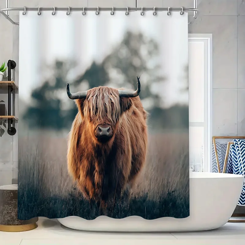 Стильная занавеска для душа Highland Cow для вашего дома — дизайн в стиле природы, прочный и водонепроницаемый, идеально подходит для декора ванной комнаты
Стильная занавеска для душа Highland Cow для вашего дома — дизайн в стиле природы, прочный и водонепроницаемый, идеально подходит для декора ванной комнаты