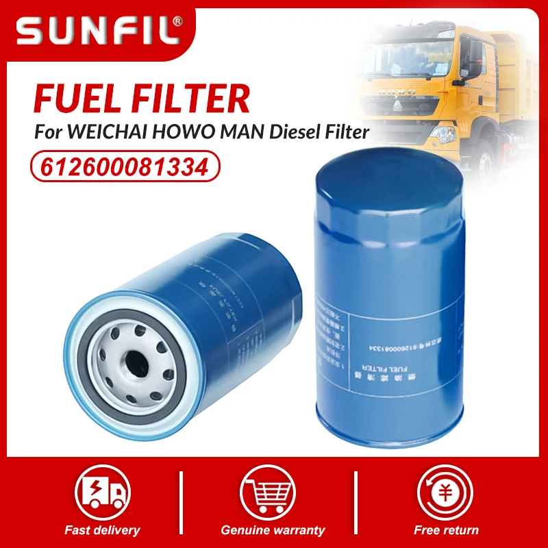 Fuel Filter 612600081334 FF5622 CLX-251L CX0815 R010036 BF9815 TF-8918 UCX-6626 UC-5923 For WEICHAI HOWO MAN Diesel Filter
Fuel Filter 612600081334 FF5622 CLX-251L CX0815 R010036 BF9815 TF-8918 UCX-6626 UC-5923 For WEICHAI HOWO MAN Diesel Filter