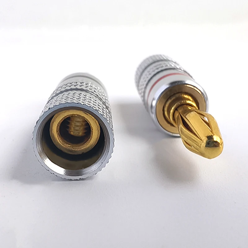 1PCS 4MM Banana Plugs 24K Gold-plated Connector With Screw Lock For Audio Jack Speaker Plugs Black&Red
1PCS 4MM Banana Plugs 24K Gold-plated Connector With Screw Lock For Audio Jack Speaker Plugs Black&Red