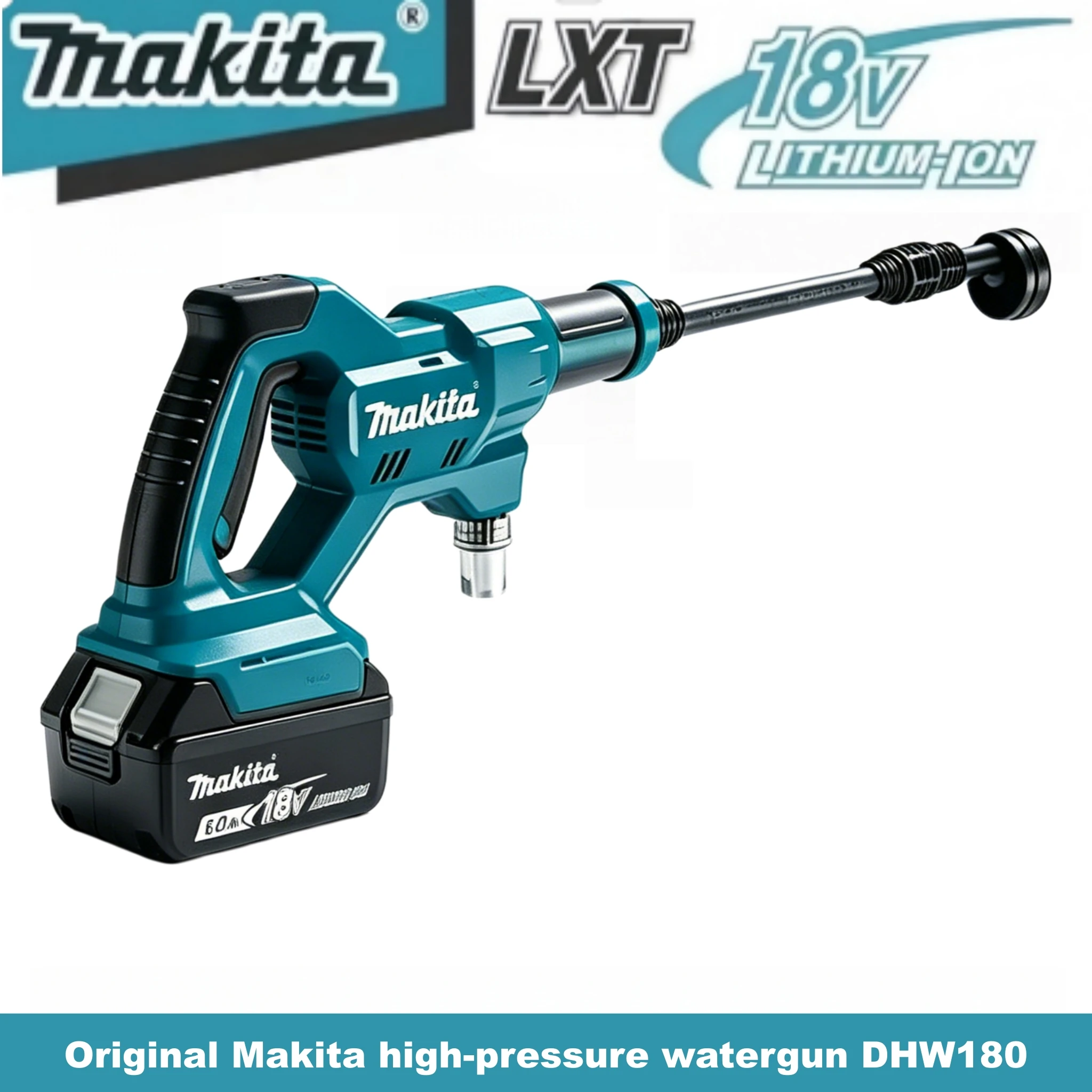 Makita DHW180 Cleaning Machine Lithium Battery 18V Car Wash Gun Outdoor Portable High-pressure Water Gun Has Five Spraying Modes
Makita DHW180 Cleaning Machine Lithium Battery 18V Car Wash Gun Outdoor Portable High-pressure Water Gun Has Five Spraying Modes