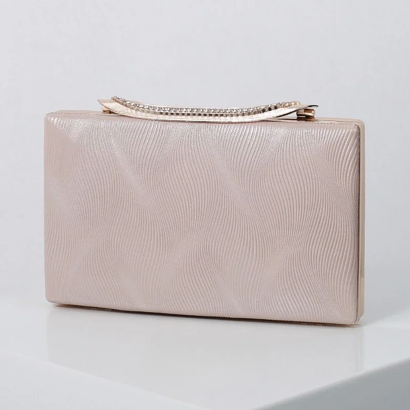 Elegant Nude Pink Evening Clutch Women's Fashion Wedding Party Mother's Purse Dark Green Rhinestone Buckle Texture Handbag
Elegant Nude Pink Evening Clutch Women's Fashion Wedding Party Mother's Purse Dark Green Rhinestone Buckle Texture Handbag
