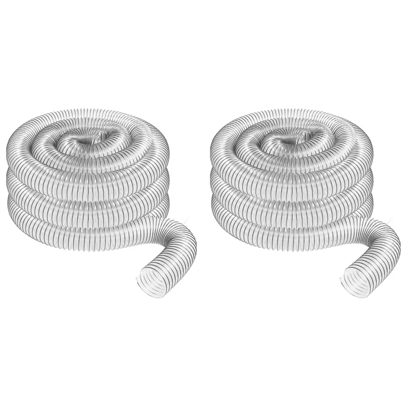 2Pcs 2In OD 50Mm Clear PVC Dust Collection Hose For Use With Dust Collectors With 2In Ports. Ideal For Shop Vacuums
2Pcs 2In OD 50Mm Clear PVC Dust Collection Hose For Use With Dust Collectors With 2In Ports. Ideal For Shop Vacuums