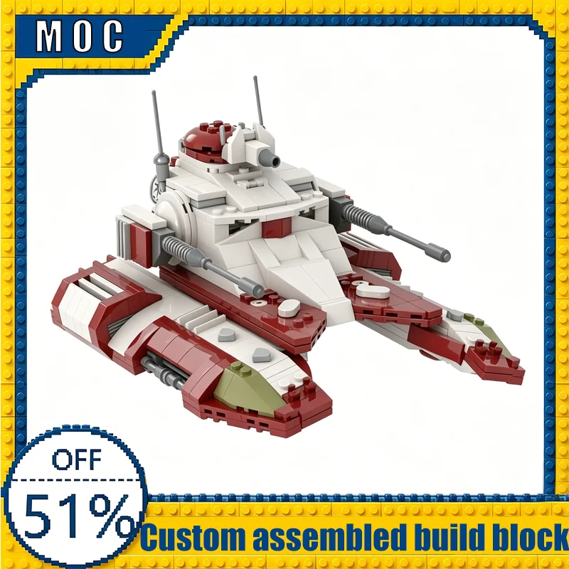 788 PCS Futuristic Combat Tank MOC Building Blocks Sci-Fi Armored Vehicle Model Creative Assembly Educational Toy Birthday Gift
788 PCS Futuristic Combat Tank MOC Building Blocks Sci-Fi Armored Vehicle Model Creative Assembly Educational Toy Birthday Gift