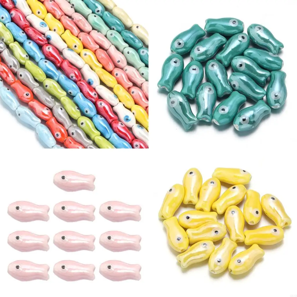 10PCS Retro Ceramic Spacer Beads Handcrafted Fish Charm Jewelry Making Supplies
10PCS Retro Ceramic Spacer Beads Handcrafted Fish Charm Jewelry Making Supplies