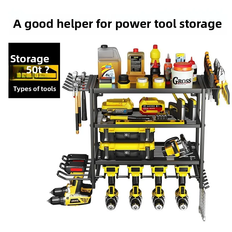 Wall Mount Power Tool Storage Rack, Electric Drill Holder Organizer for Garage Screwdriver & Hand Tool Space Saving Storage
Wall Mount Power Tool Storage Rack, Electric Drill Holder Organizer for Garage Screwdriver & Hand Tool Space Saving Storage