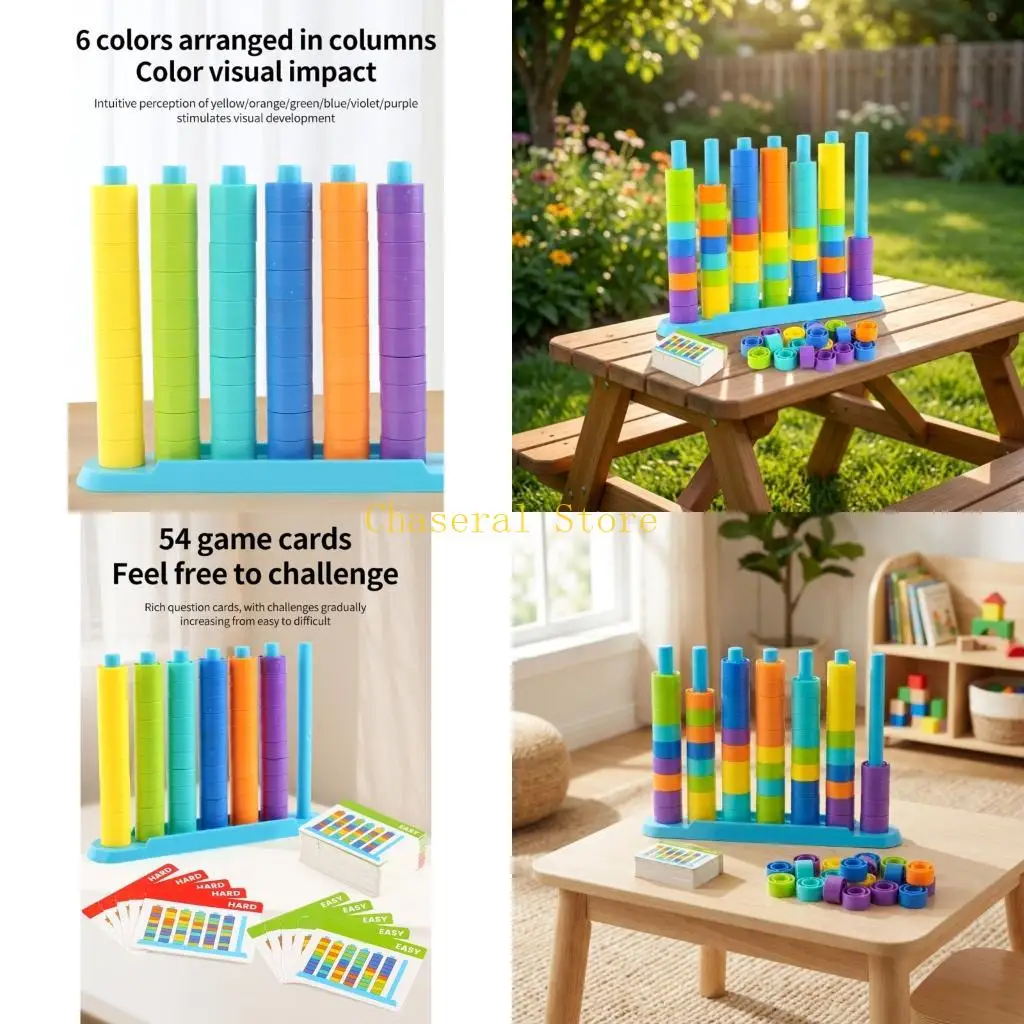 E7CE Challenging Ring Stacking Logical Game Colorful Rings Perfect For Easter Gifts
E7CE Challenging Ring Stacking Logical Game Colorful Rings Perfect For Easter Gifts