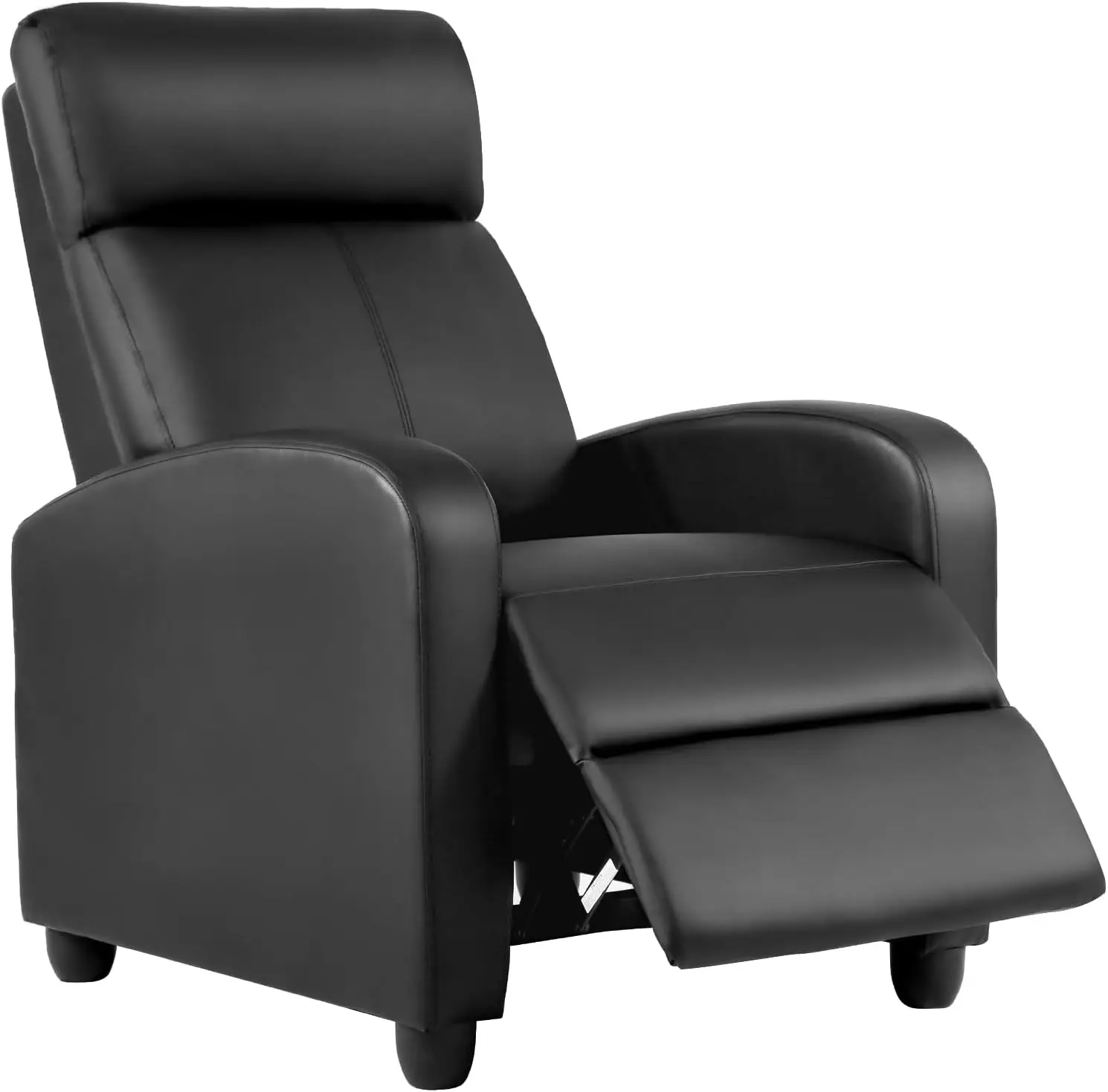 Recliner Chair Leather Black, Lumbar Support, Adjustable Push Back, Wide Armrests, Footrest, Padded Seat, Easy Assembly
Recliner Chair Leather Black, Lumbar Support, Adjustable Push Back, Wide Armrests, Footrest, Padded Seat, Easy Assembly