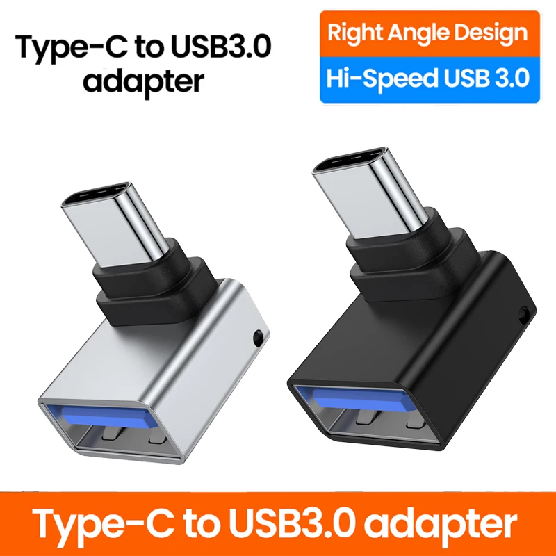 Type C To USB3.0 Adapter 90 Degree Elbow USB Female To Type C Male Adapator Data Transfer Converter For Samsung Xiaomi Huawei
Type C To USB3.0 Adapter 90 Degree Elbow USB Female To Type C Male Adapator Data Transfer Converter For Samsung Xiaomi Huawei