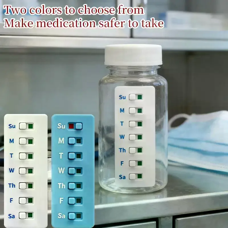 Reusable Medication Tracker & Color-Coded Reminder System Pill Organizer Attach To Vitamin Bottles Medication Schedule Tracker
Reusable Medication Tracker & Color-Coded Reminder System Pill Organizer Attach To Vitamin Bottles Medication Schedule Tracker