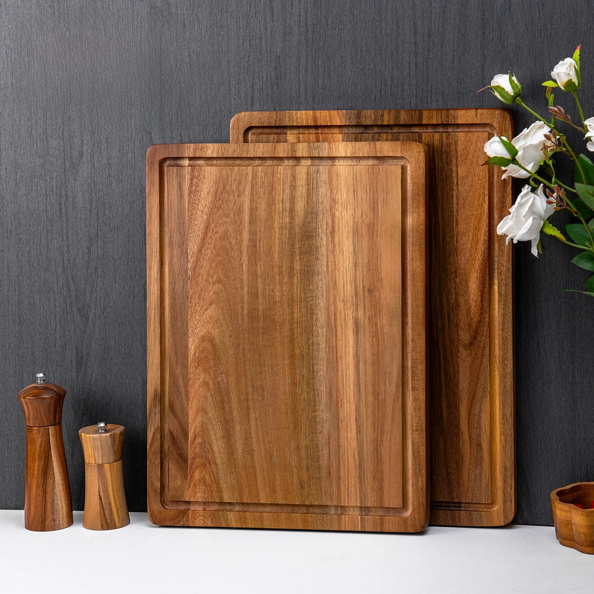 Thickened Rubber Wood Cutting Board Sink Maple Wood Steak Plate Pizza BBQ Real Wood Cutting Board Kitchen Dining Table Mat
Thickened Rubber Wood Cutting Board Sink Maple Wood Steak Plate Pizza BBQ Real Wood Cutting Board Kitchen Dining Table Mat