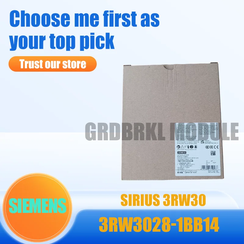 New Original SIEMENS 3RW3028-1BB14 SIRIUS 3RW30 Soft Starter 38A 18.5kW
New Original SIEMENS 3RW3028-1BB14 SIRIUS 3RW30 Soft Starter 38A 18.5kW