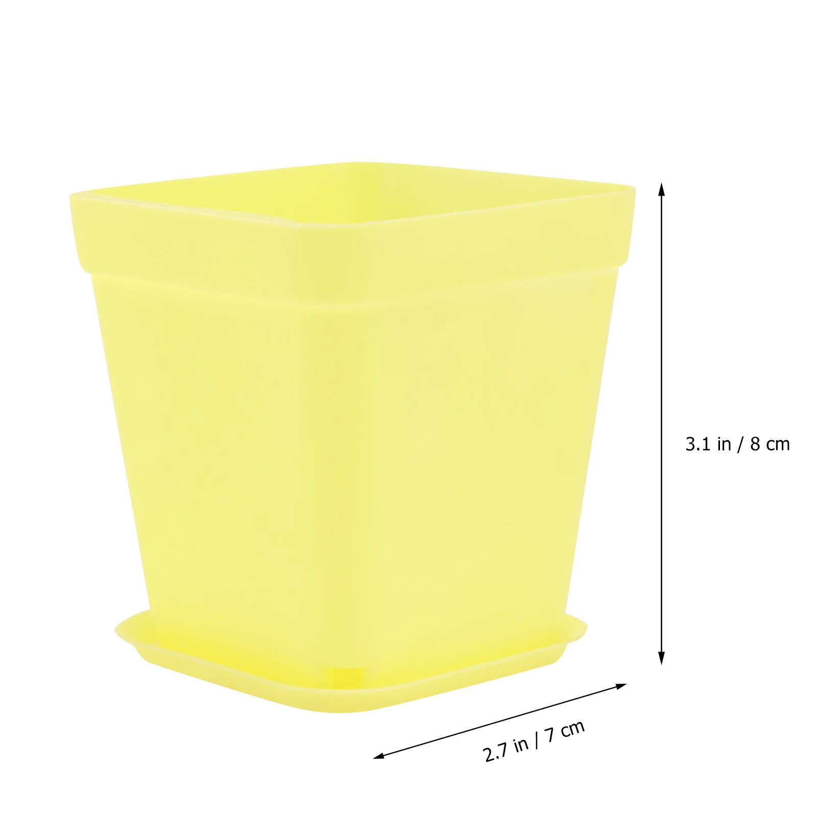 10Pcs Plastic Square Mini Flower Pots Small Succulent Plant Vase Coffee Bar Office Decoration Yellow 7cm Mini Plastic Vase
10Pcs Plastic Square Mini Flower Pots Small Succulent Plant Vase Coffee Bar Office Decoration Yellow 7cm Mini Plastic Vase