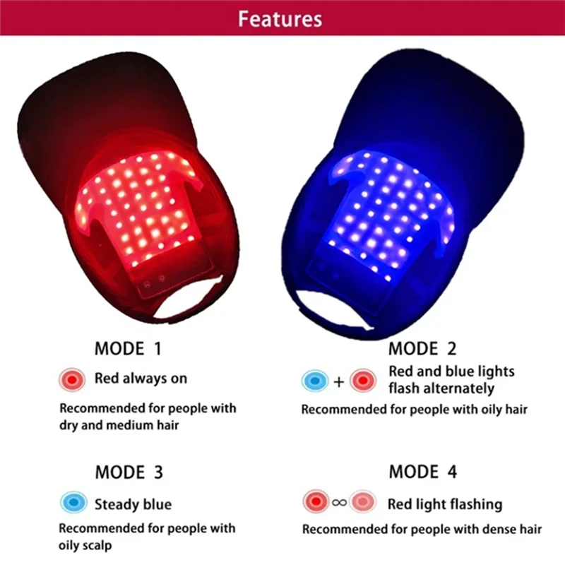A01V-Infrared Hair Growth Instrument Physiotherapy Head Cap Laser Red Blue Light Hair Care Device Relaxation Therapy 
A01V-Infrared Hair Growth Instrument Physiotherapy Head Cap Laser Red Blue Light Hair Care Device Relaxation Therapy
