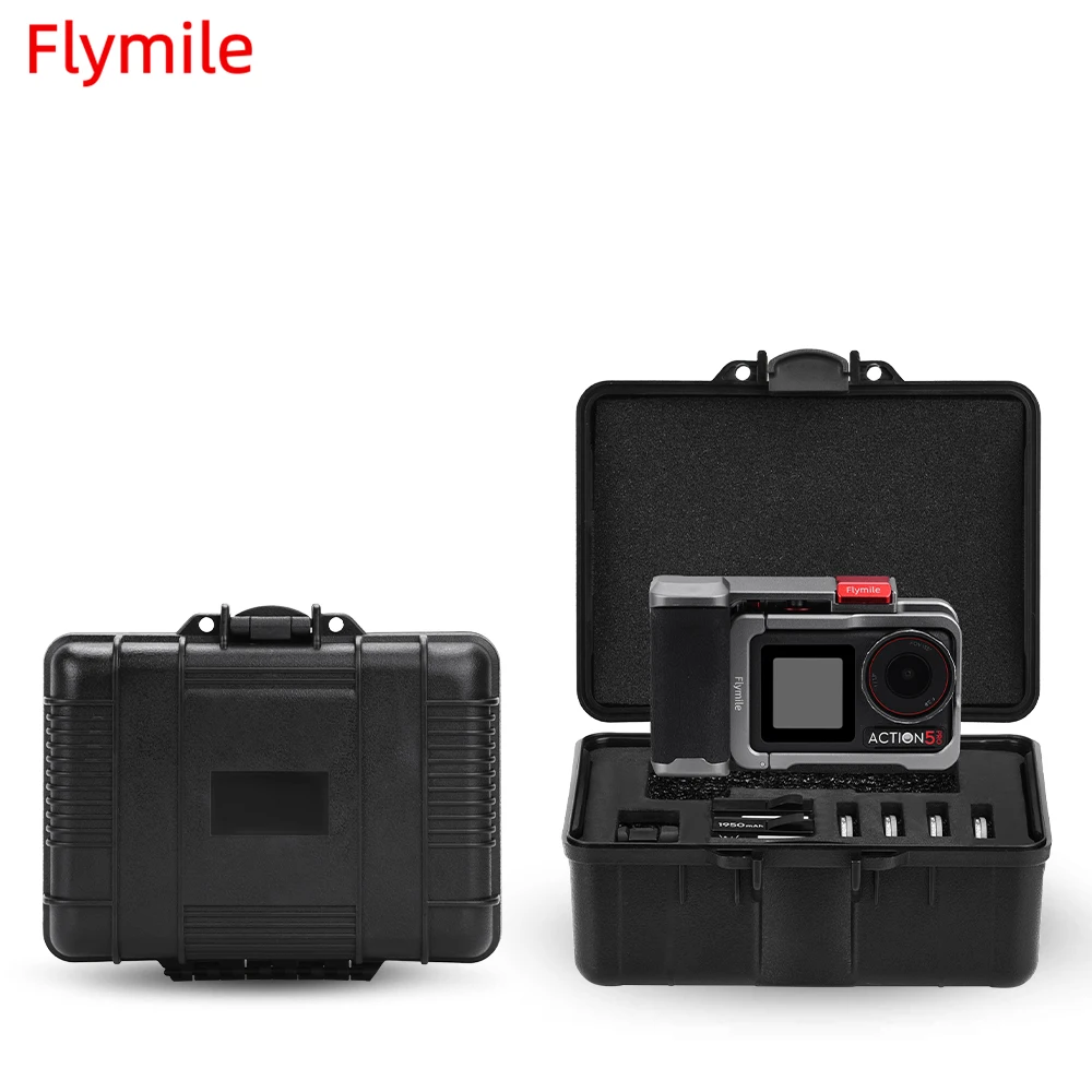 Flymile Action 5 Pro Camera Grip Holder Waterproof Box for DJI Osmo Action 4 Accessories Carrying Case Hard Case Protect
Flymile Action 5 Pro Camera Grip Holder Waterproof Box for DJI Osmo Action 4 Accessories Carrying Case Hard Case Protect