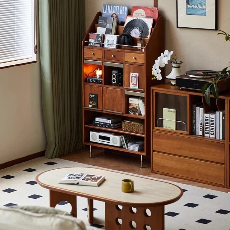 Nordic solid wood magazine cabinet simple Japanese living room study bookcase small apartment retro storage locker traditional
Nordic solid wood magazine cabinet simple Japanese living room study bookcase small apartment retro storage locker traditional