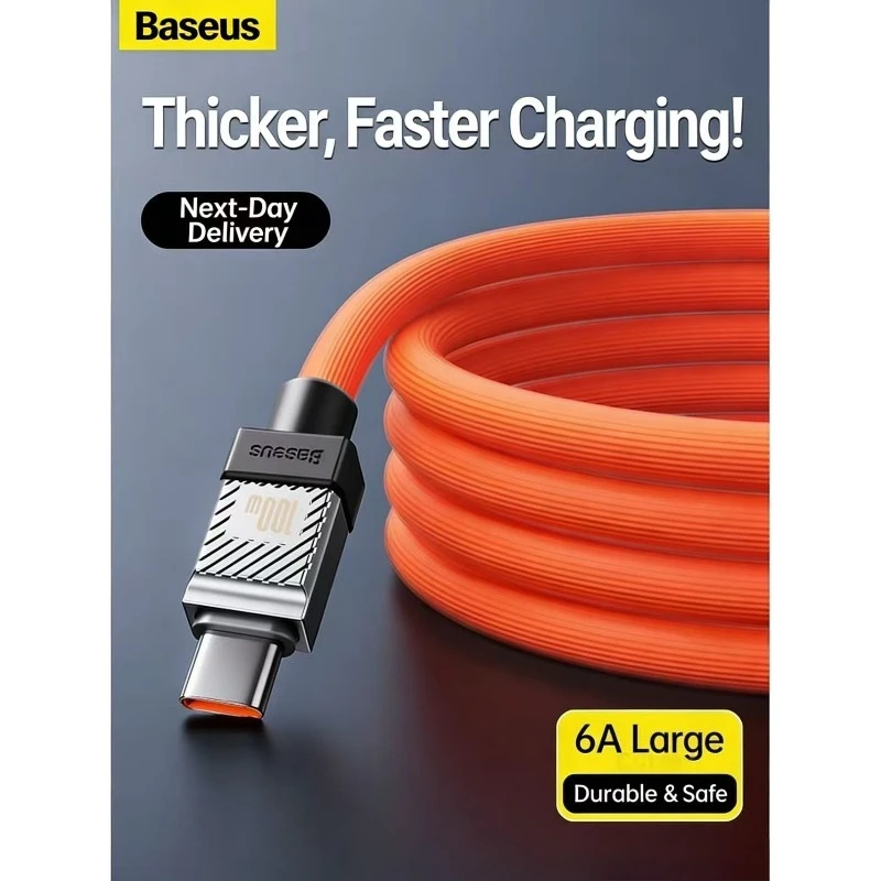 BASEUS Type-C Charging Cable for Huawei Honor Xiaomi Mate60Pro and Android Super Fast Charging 100W (bold)
BASEUS Type-C Charging Cable for Huawei Honor Xiaomi Mate60Pro and Android Super Fast Charging 100W (bold)