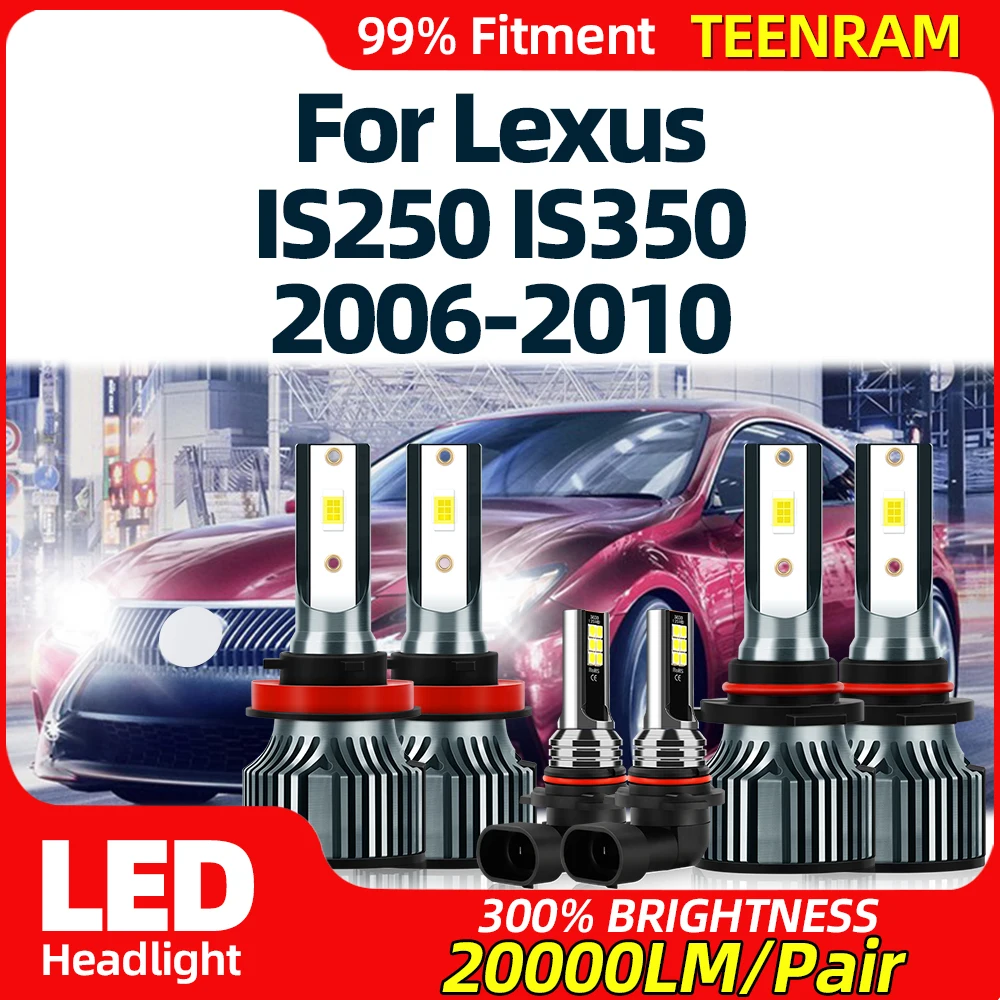 LED Headlight Bulbs 60000LM 360W Turbo Auto Headlamps 12V 6000K Car Fog Lamps For Lexus IS250 IS350 2006 2007 2008 2009 2010
LED Headlight Bulbs 60000LM 360W Turbo Auto Headlamps 12V 6000K Car Fog Lamps For Lexus IS250 IS350 2006 2007 2008 2009 2010