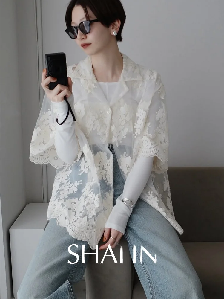 Sine Heavy Embroidery Casual irt Translucent Limited Edition Japanese Sle Loose Fit Long Sve Collar Summer Fas...
Sine Heavy Embroidery Casual irt Translucent Limited Edition Japanese Sle Loose Fit Long Sve Collar Summer Fas...