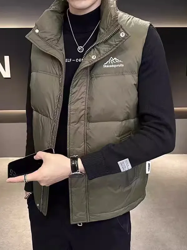 Мужской утепленный пуховый жилет на молнии с воротником-стойкой, молодежный, теплый, стеганый, приталенный, осенне-зимний, модный
Мужской утепленный пуховый жилет на молнии с воротником-стойкой, молодежный, теплый, стеганый, приталенный, осенне-зимний, модный