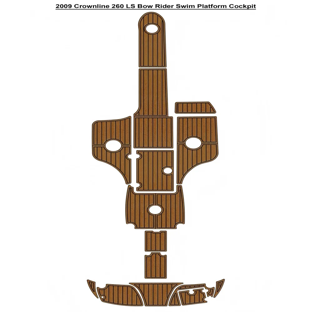 2009 Crownline 260 LS Bow Rider Платформа для плавания Кокпит Лодка EVA Напольный коврик из тикового дерева SeaDek Самоклеящийся стиль Gatorstep
2009 Crownline 260 LS Bow Rider Платформа для плавания Кокпит Лодка EVA Напольный коврик из тикового дерева SeaDek Самоклеящийся стиль Gatorstep