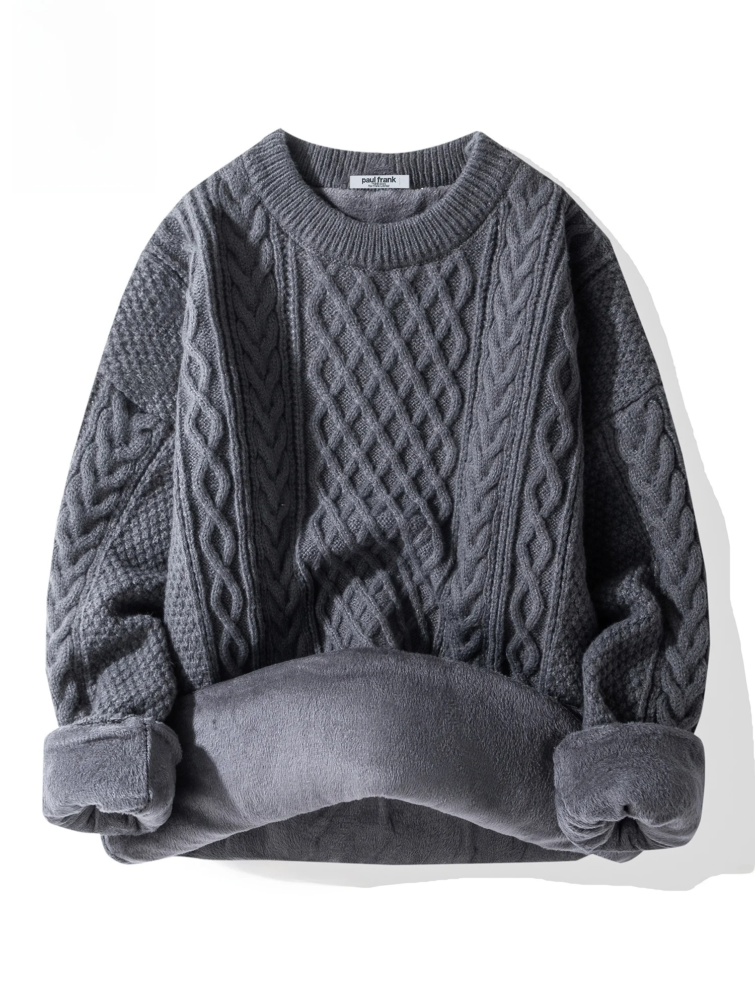 PaulFrank Men's Red Fce Lined Knit Sweater round Ne Winter Warm Retro Twist Casual Sle Polyester Fiber Long Sve
PaulFrank Men's Red Fce Lined Knit Sweater round Ne Winter Warm Retro Twist Casual Sle Polyester Fiber Long Sve