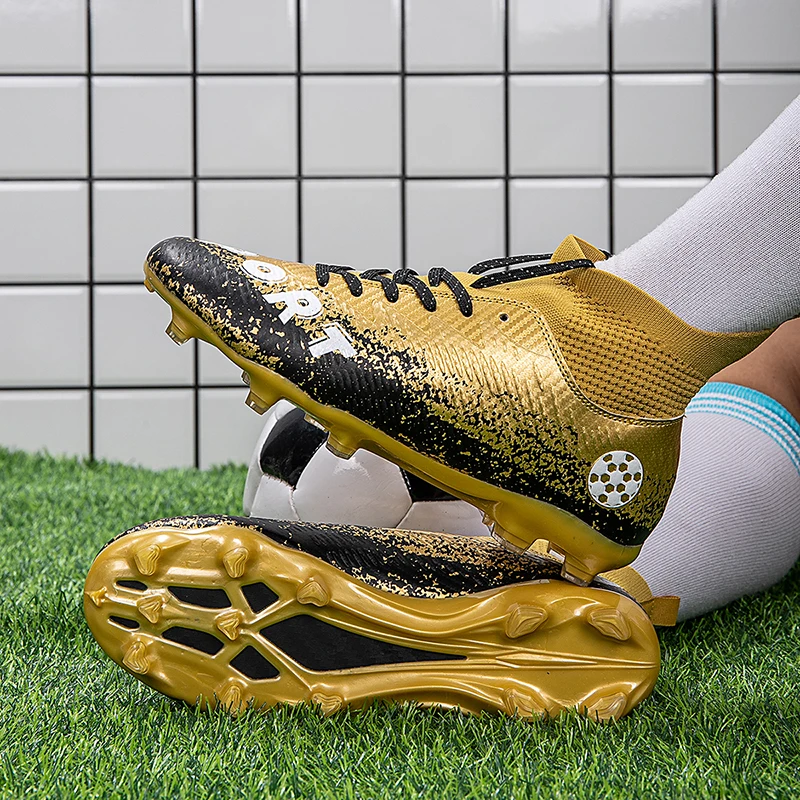 Professional Football Cleats for Men Women Fashion Golden Soccer Shoes Trainers for Men Long Spikes Futsal Boots Big Size 46 Men
Professional Football Cleats for Men Women Fashion Golden Soccer Shoes Trainers for Men Long Spikes Futsal Boots Big Size 46 Men