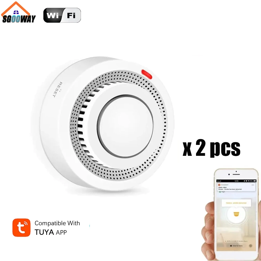 Tuya WiFi Smoke Alarm Fire Protection Smoke Detector Smoke house Combination Fire Alarm Home Security System Fire
Tuya WiFi Smoke Alarm Fire Protection Smoke Detector Smoke house Combination Fire Alarm Home Security System Fire