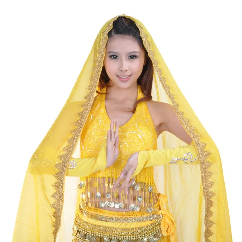 Lady Belly Dancing Chiffon Scarf Solid Color Stage Performance Props Female Show Costume Gold Rim Belly Dance Kerchief 168*75CM
Lady Belly Dancing Chiffon Scarf Solid Color Stage Performance Props Female Show Costume Gold Rim Belly Dance Kerchief 168*75CM