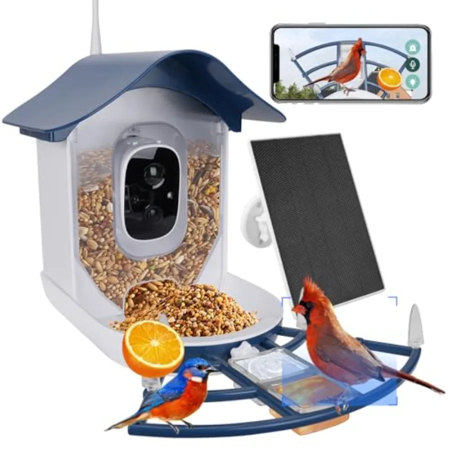 【Spot goods】Smart Bird Feeder with CameraAI Identify Bird Species Auto Record 2K Video in Backyard Garden Live View Solar Power
【Spot goods】Smart Bird Feeder with CameraAI Identify Bird Species Auto Record 2K Video in Backyard Garden Live View Solar Power