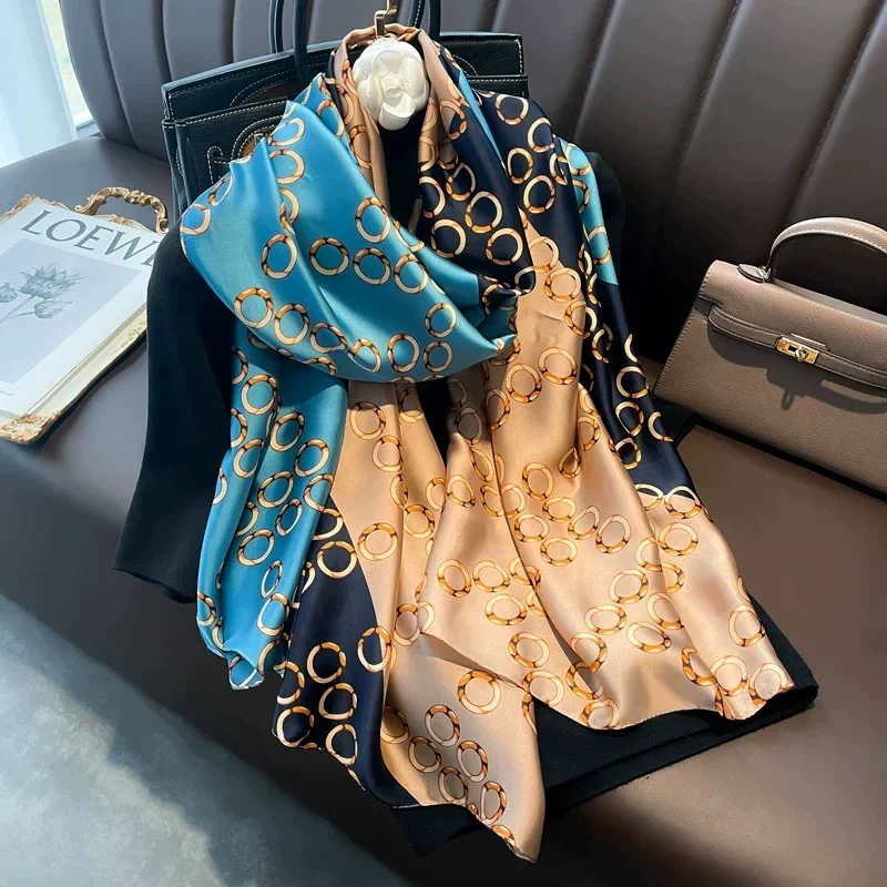 New 100% Natural Real Silk Scarf Women Luxury High Quality long 2025 Fashion Neckerchief Lady Shawl Wraps Hijab Bandana Scarves
New 100% Natural Real Silk Scarf Women Luxury High Quality long 2025 Fashion Neckerchief Lady Shawl Wraps Hijab Bandana Scarves