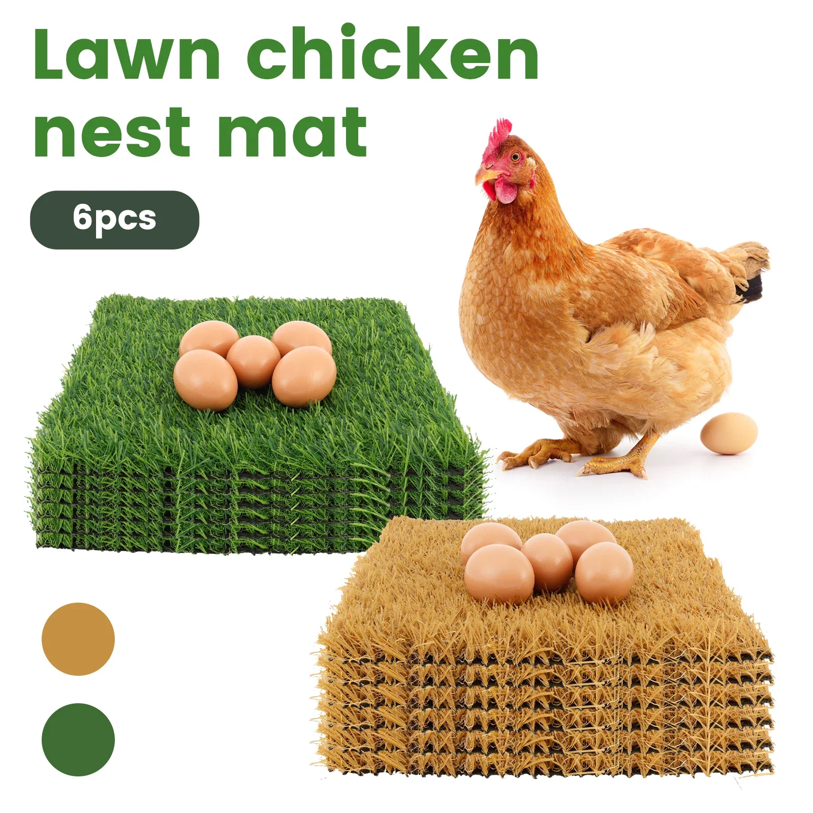 6PCS/Set Chicken Nesting Pads 12inch Square Chicken Laying Pads Nonslip Chicken Coop Nest Liners Soft Reusable Poultry Supplies
6PCS/Set Chicken Nesting Pads 12inch Square Chicken Laying Pads Nonslip Chicken Coop Nest Liners Soft Reusable Poultry Supplies