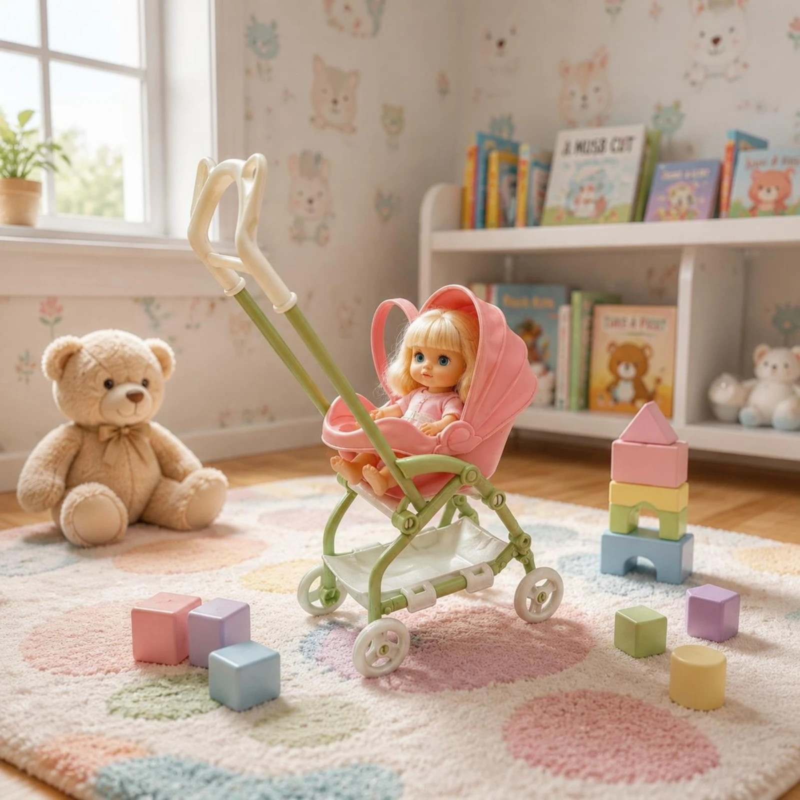 Foldable Doll Pushchair Realistic Design Mini Toy Stroller Baby Stroller Toy Lightweight Folding Pushchair Compact
Foldable Doll Pushchair Realistic Design Mini Toy Stroller Baby Stroller Toy Lightweight Folding Pushchair Compact