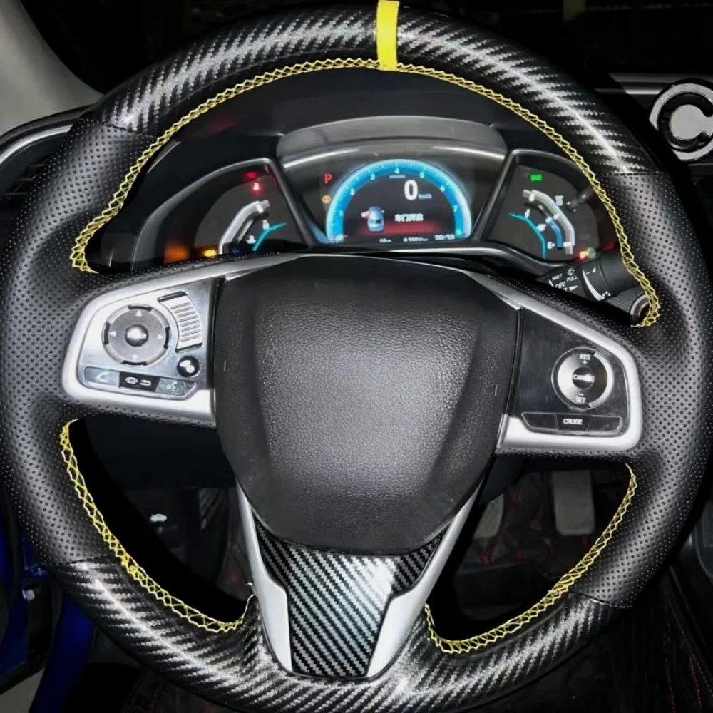 Car Steering Wheel Cover Carbon Fibre Leather For Toyota IZOA C-HR 2018 2019 2020 2021 2022 2023 Steering-Wheel Cover Wrap
Car Steering Wheel Cover Carbon Fibre Leather For Toyota IZOA C-HR 2018 2019 2020 2021 2022 2023 Steering-Wheel Cover Wrap