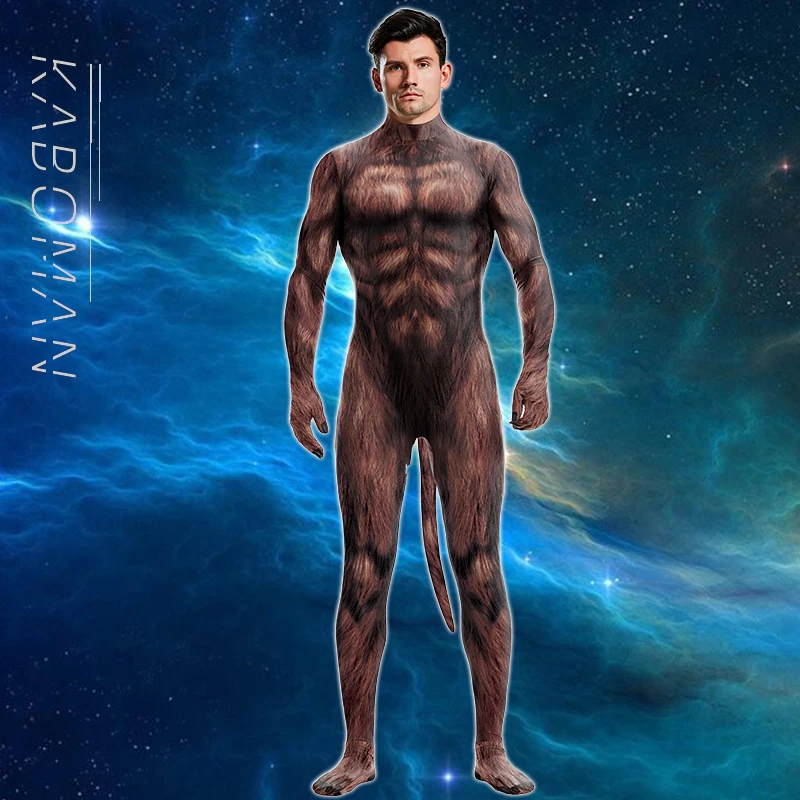 Zawaland Animal Wolf 3D Print Petsuit with Tail Furry Cosplay Costume Full Cover Crotch Zipper Jumpsuit Men Zentai Bodysuit
Zawaland Animal Wolf 3D Print Petsuit with Tail Furry Cosplay Costume Full Cover Crotch Zipper Jumpsuit Men Zentai Bodysuit