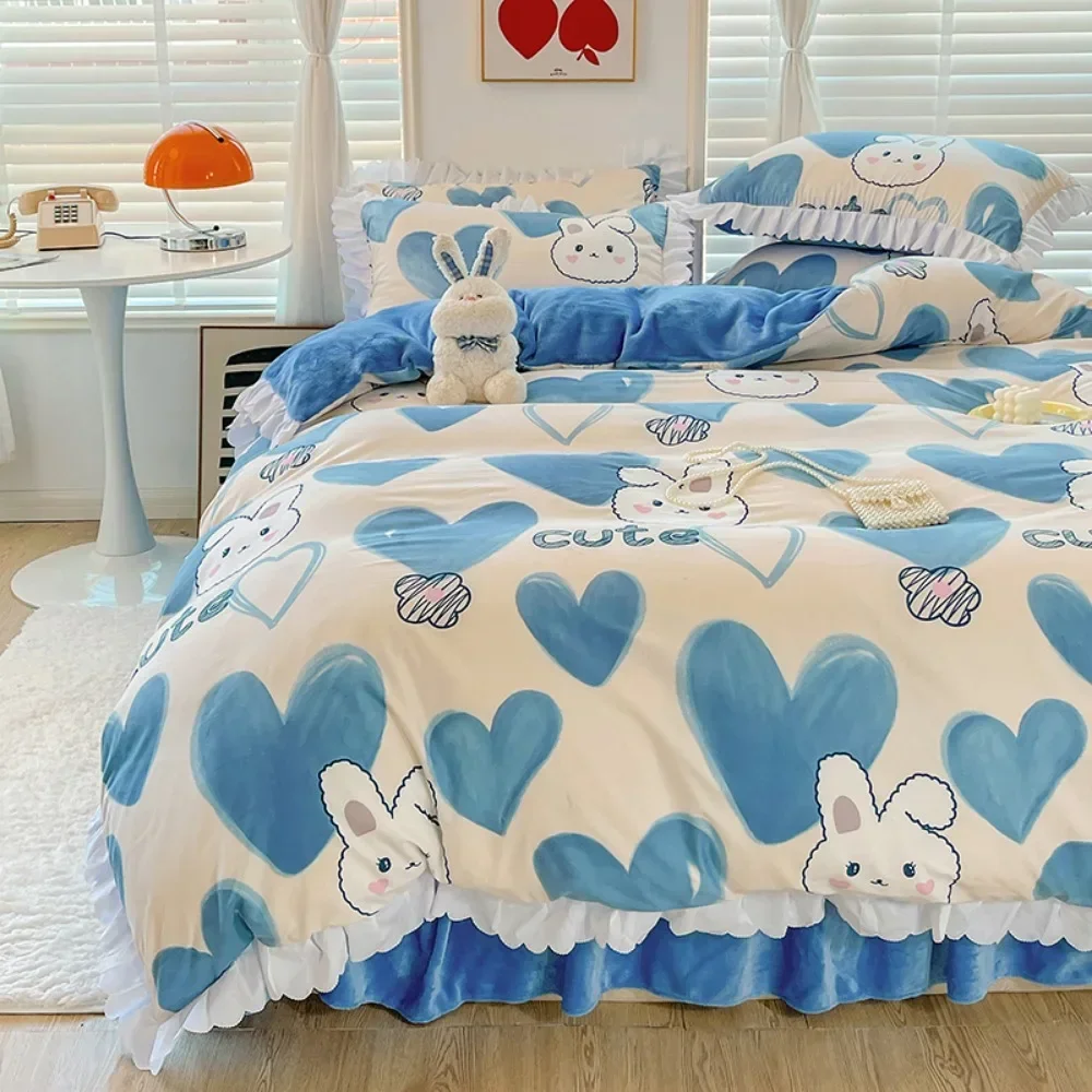 Winter Warm Thicken Milk Velvet Duvet Cover Luxury Double Bed Bedding Set Queen King Size Quilt Cover (No Pillowcase) 150/180cm
Winter Warm Thicken Milk Velvet Duvet Cover Luxury Double Bed Bedding Set Queen King Size Quilt Cover (No Pillowcase) 150/180cm