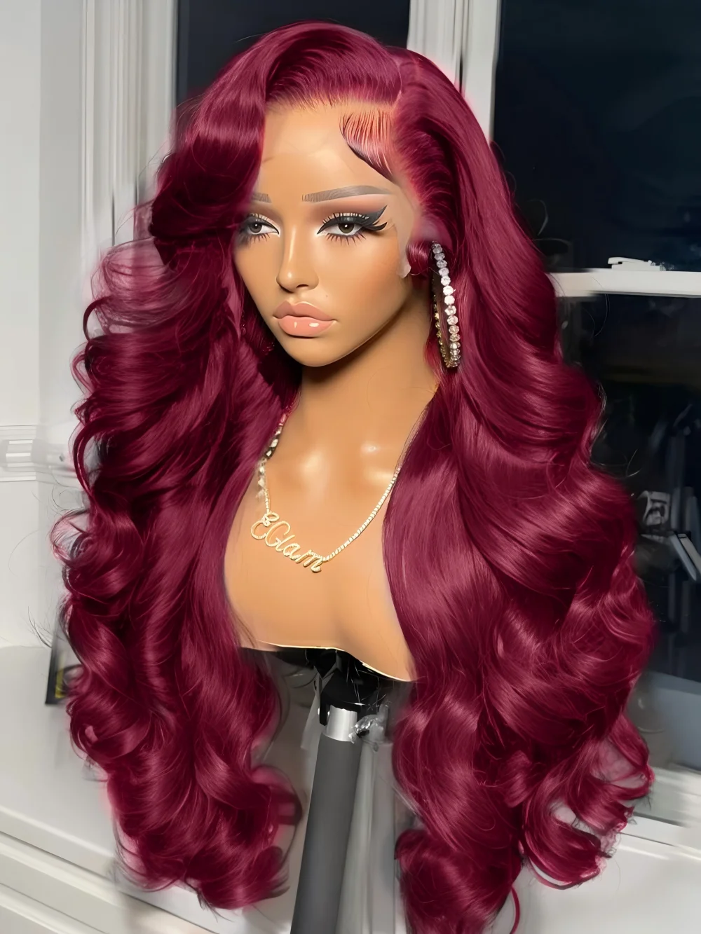 200% Density Body Wave Wig Burgundy 99J Lace Front Wig 13x4 HD Lace Frontal Wig Human Hair Pre Plucked 99j Red Colored Wig 34Inc
200% Density Body Wave Wig Burgundy 99J Lace Front Wig 13x4 HD Lace Frontal Wig Human Hair Pre Plucked 99j Red Colored Wig 34Inc