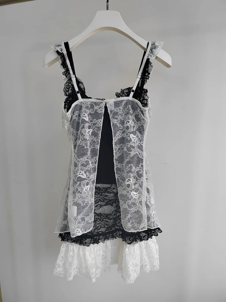 Spring Summer French Vintage Elegant 2 Piece Sets Women Gothic Lace Hollow Out Harajuku Dress Suit Female Sexy Chic Clothes New
Spring Summer French Vintage Elegant 2 Piece Sets Women Gothic Lace Hollow Out Harajuku Dress Suit Female Sexy Chic Clothes New