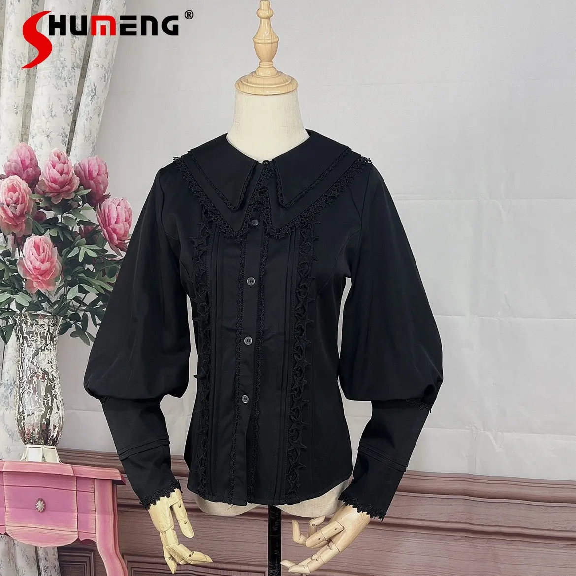 Original French Elegant Court Style Detachable Collar Long Sleeve Single-Breasted Sweet Versatile Lolita Blouse Shirts for Women
Original French Elegant Court Style Detachable Collar Long Sleeve Single-Breasted Sweet Versatile Lolita Blouse Shirts for Women