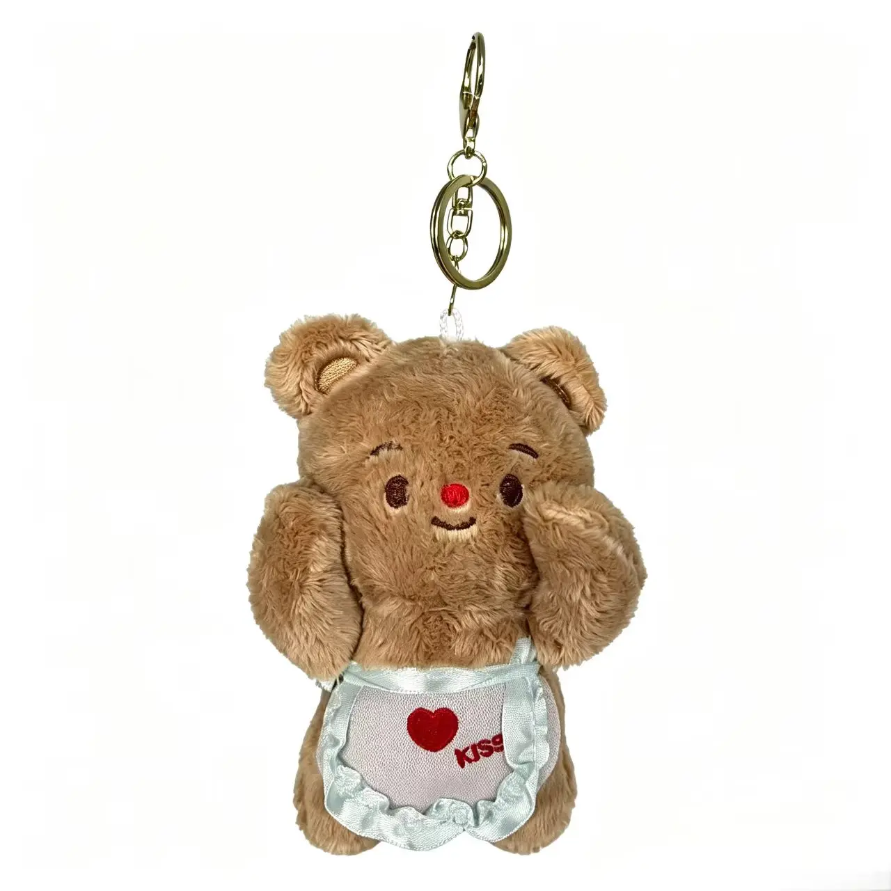 Cute Bear Plush Keychain Apron Bear Pendant Soft PP Cotton Kawaii Bag Charm Korean Style Bear Keyring Gift for Fans
Cute Bear Plush Keychain Apron Bear Pendant Soft PP Cotton Kawaii Bag Charm Korean Style Bear Keyring Gift for Fans