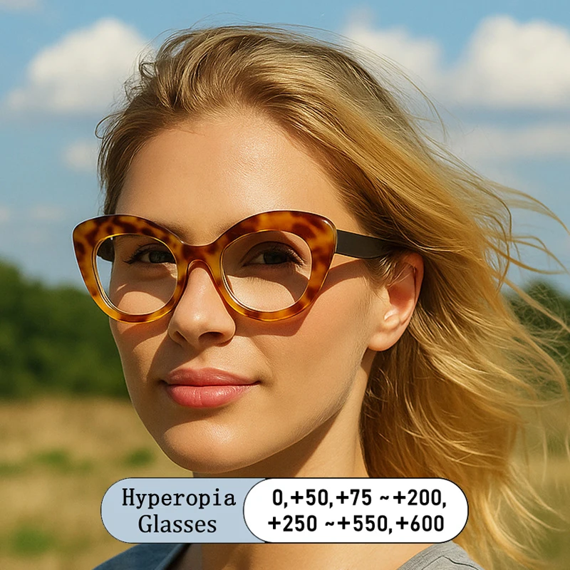 New Brand Design Irregular Acetate Frame Hyperopia Eyewear Photochromic Anti Blue Light Computer Women Reading Glasses 0 to +600
New Brand Design Irregular Acetate Frame Hyperopia Eyewear Photochromic Anti Blue Light Computer Women Reading Glasses 0 to +600