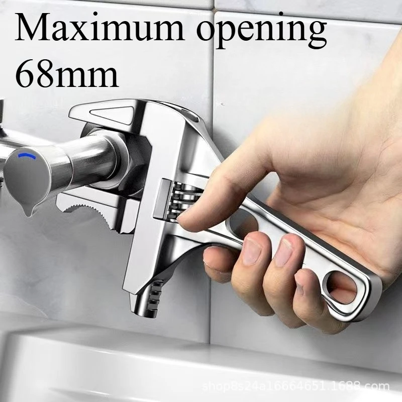 Bathroom Wrench Multifunctional Short Handle Large Opening Maintenance Drain Pipe Pliers Wrench 
Bathroom Wrench Multifunctional Short Handle Large Opening Maintenance Drain Pipe Pliers Wrench