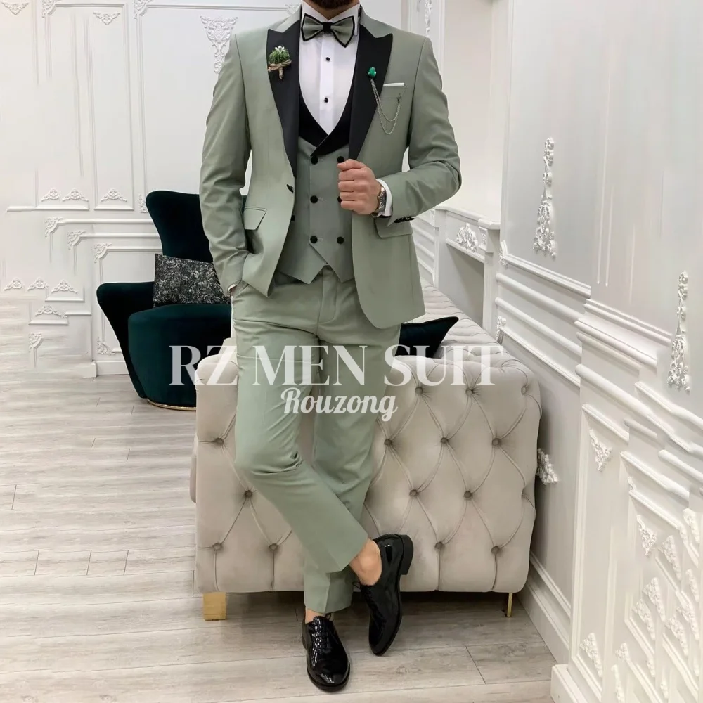 Men's Tuxedo Suit 3 Piece Slim Fit Suit for Men Tuxedo for Men Wedding Party Dinner Prom costumes hommes
Men's Tuxedo Suit 3 Piece Slim Fit Suit for Men Tuxedo for Men Wedding Party Dinner Prom costumes hommes