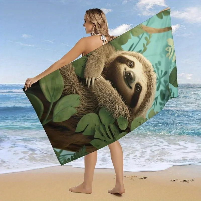 Sand-Free Lightweight Beach Towel Design Quick-Dry Beach Towel with Cute Sloth Design Camping, Pool Bath
Sand-Free Lightweight Beach Towel Design Quick-Dry Beach Towel with Cute Sloth Design Camping, Pool Bath