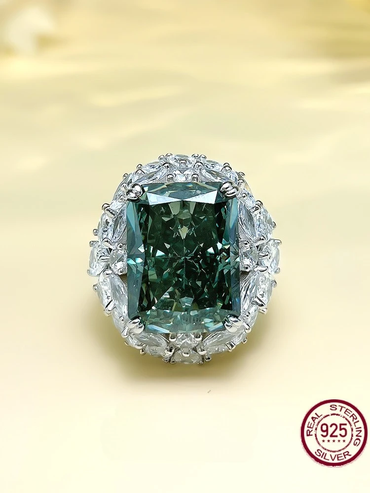 New luxury Papalacha Ink Green S925 sterling silver ring with crushed ice cutting vintage high-end feeling wedding jewelry
New luxury Papalacha Ink Green S925 sterling silver ring with crushed ice cutting vintage high-end feeling wedding jewelry