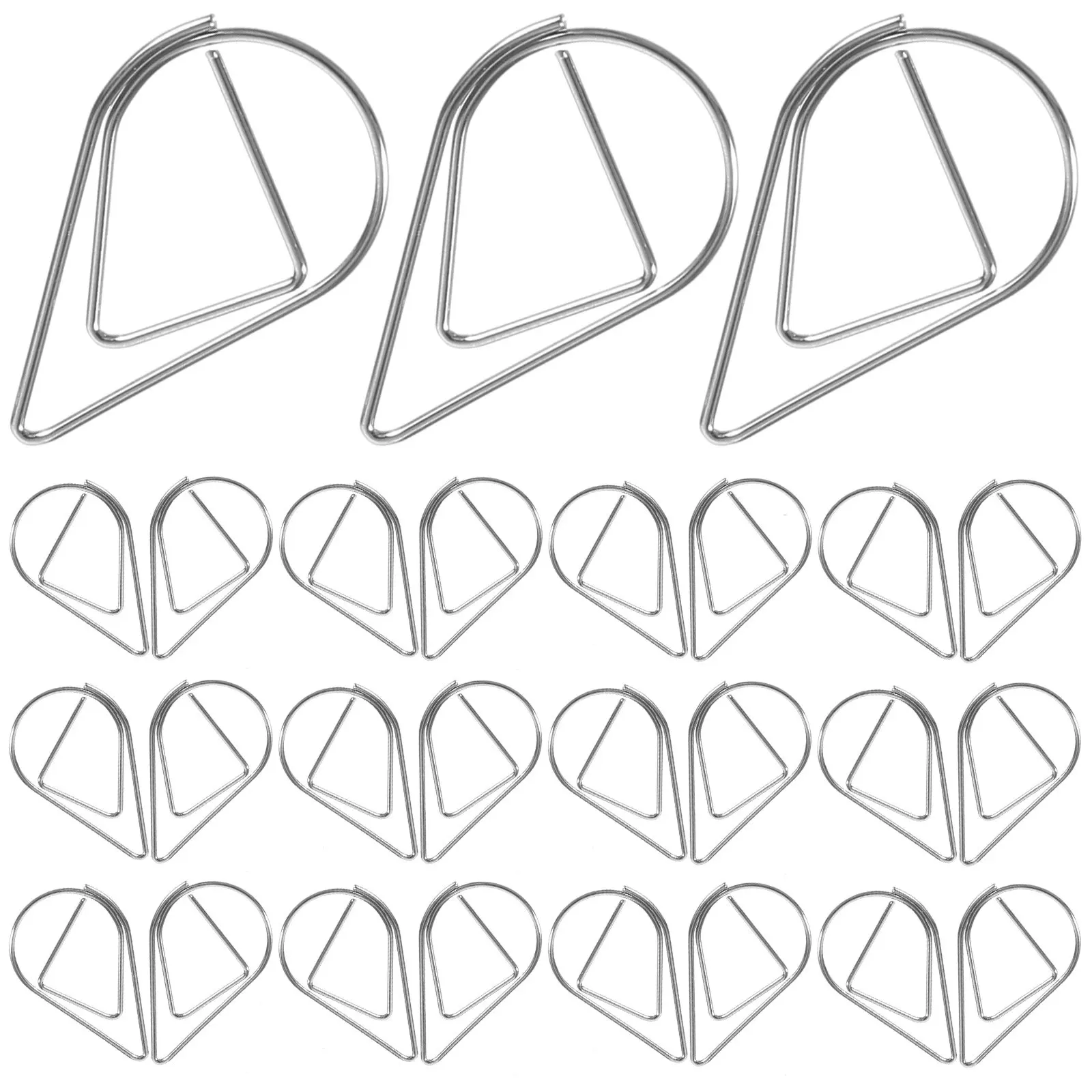 150Pcs Teardrop Paper Clips Small Metal Paperclips Cute Decorative Bookmark Clips for Office School Home Use Paper Sorting
150Pcs Teardrop Paper Clips Small Metal Paperclips Cute Decorative Bookmark Clips for Office School Home Use Paper Sorting