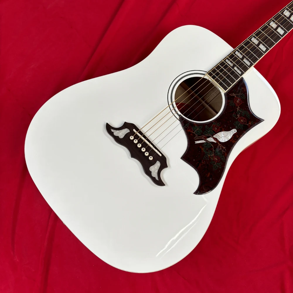 Dove Classical White guitarr high-quality hardware, stable tuning, comfortable neck, balanced tone
Dove Classical White guitarr high-quality hardware, stable tuning, comfortable neck, balanced tone