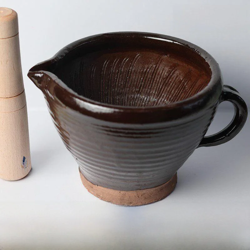 Traditional Handmade Clay Mortar And Pestle for Grinding Spices Garlic Rice Tea And Medicinal Herbs Kitchen Cooking Tools
Traditional Handmade Clay Mortar And Pestle for Grinding Spices Garlic Rice Tea And Medicinal Herbs Kitchen Cooking Tools